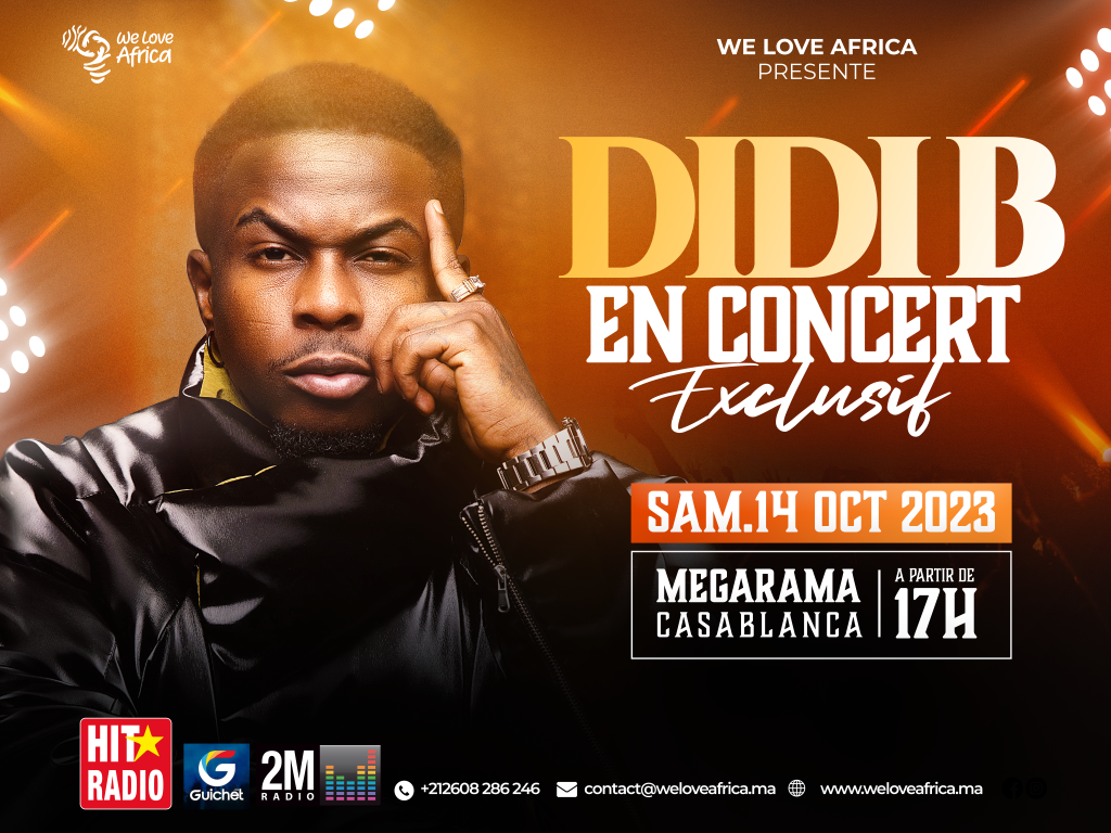 DIDI-B-AFFICHE-OFFICIELLE-CONCERT-we love africa casablanca 14 OCT 2023